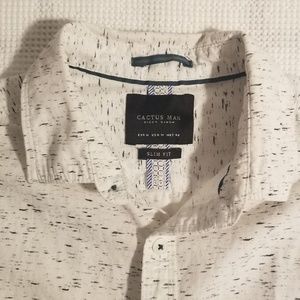 CACTUS MAN SIZE MEDIUM DRESS SHIRT SHORT SLEEVE